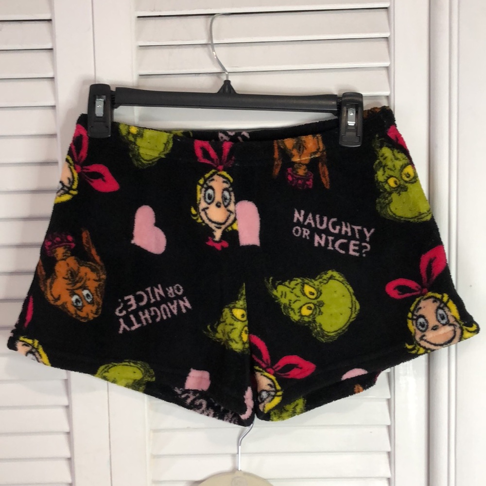 The Grinch PJ shorts Sz S New without tags. Free Grinch panty- New with tags.